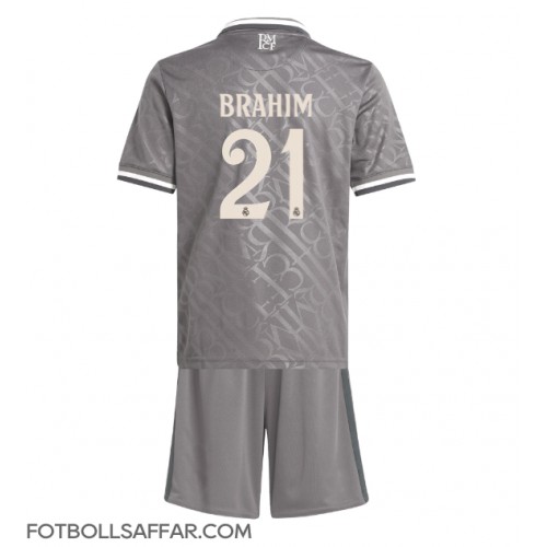 Real Madrid Brahim Diaz #21 Tredje Dräkt Barn 2024-25 Kortärmad (+ Korta byxor)